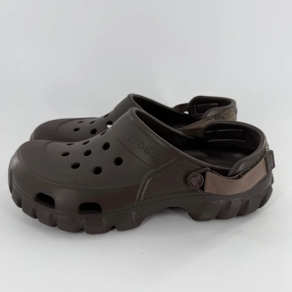 Crocs Offroad Sport Clog Espresso Brown Mens 10 Womens 12 Rugged Outdoor Sandal